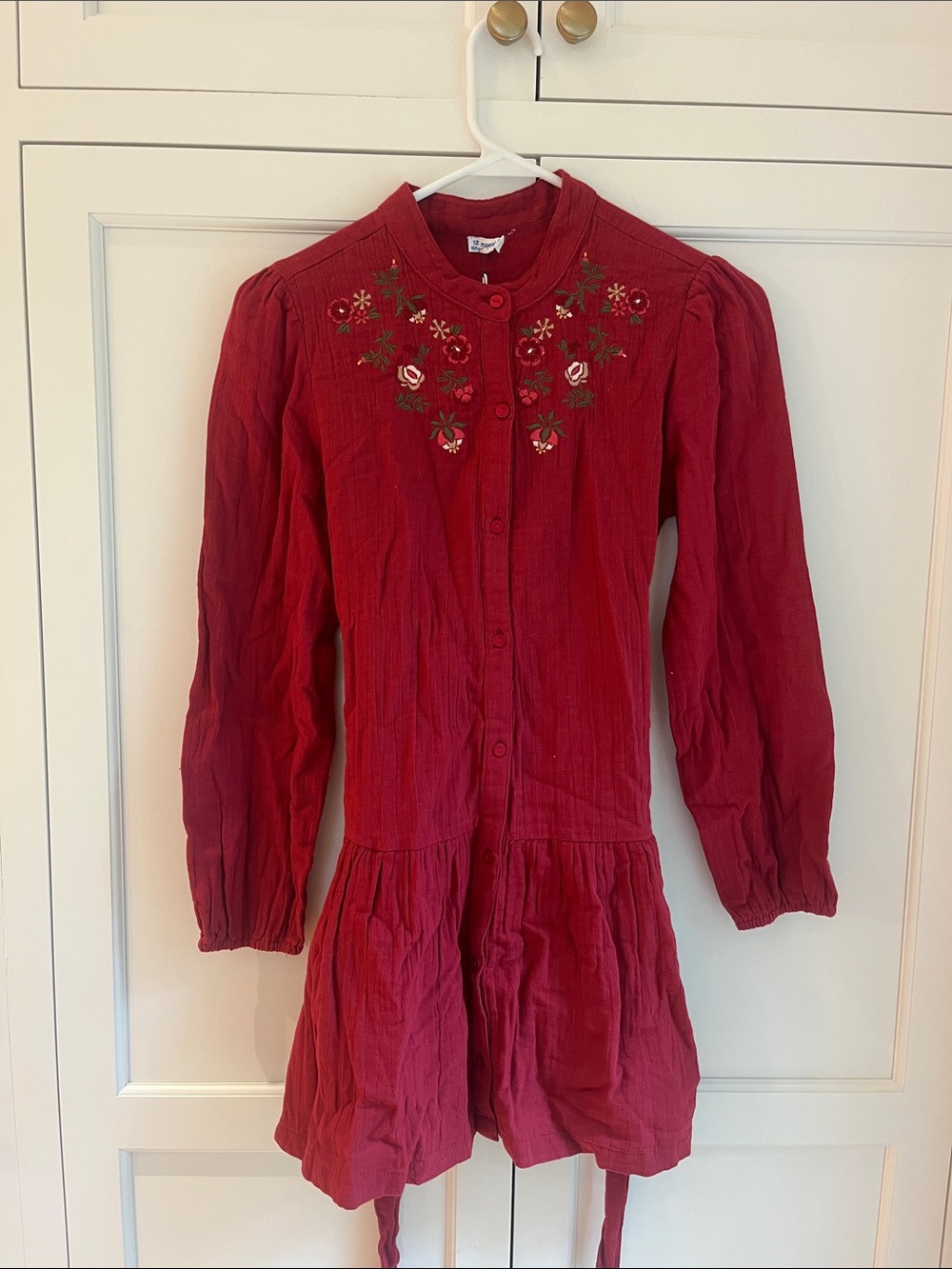 Mayoral kids maroon dress size 12.